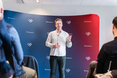 Guido presenting at a conference